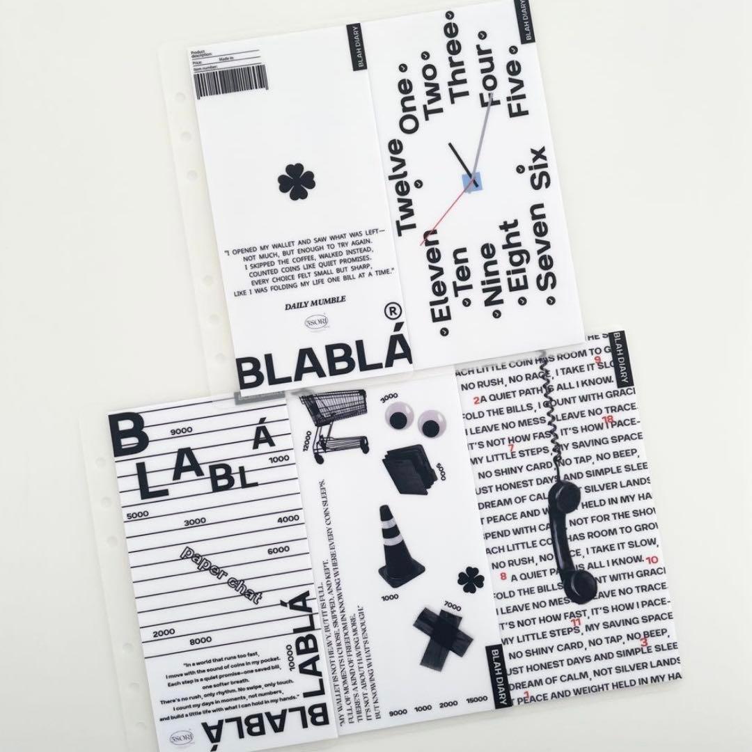 早い者勝ち 韓国 貯金 バインダー カバー リフィル モノトーン - メルカリ