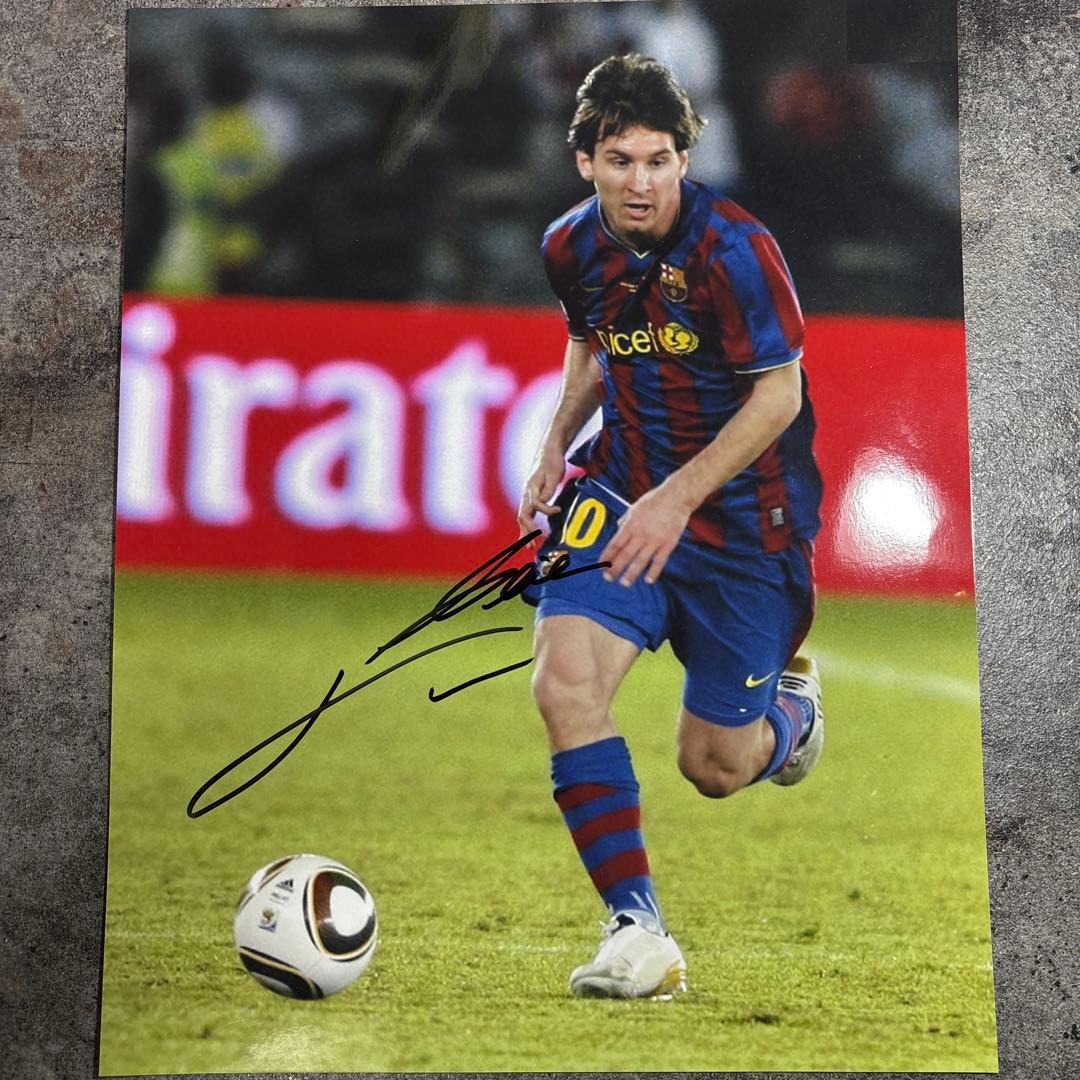証明書付き】リオネル・メッシ 直筆 サイン入り写真 - メルカリ