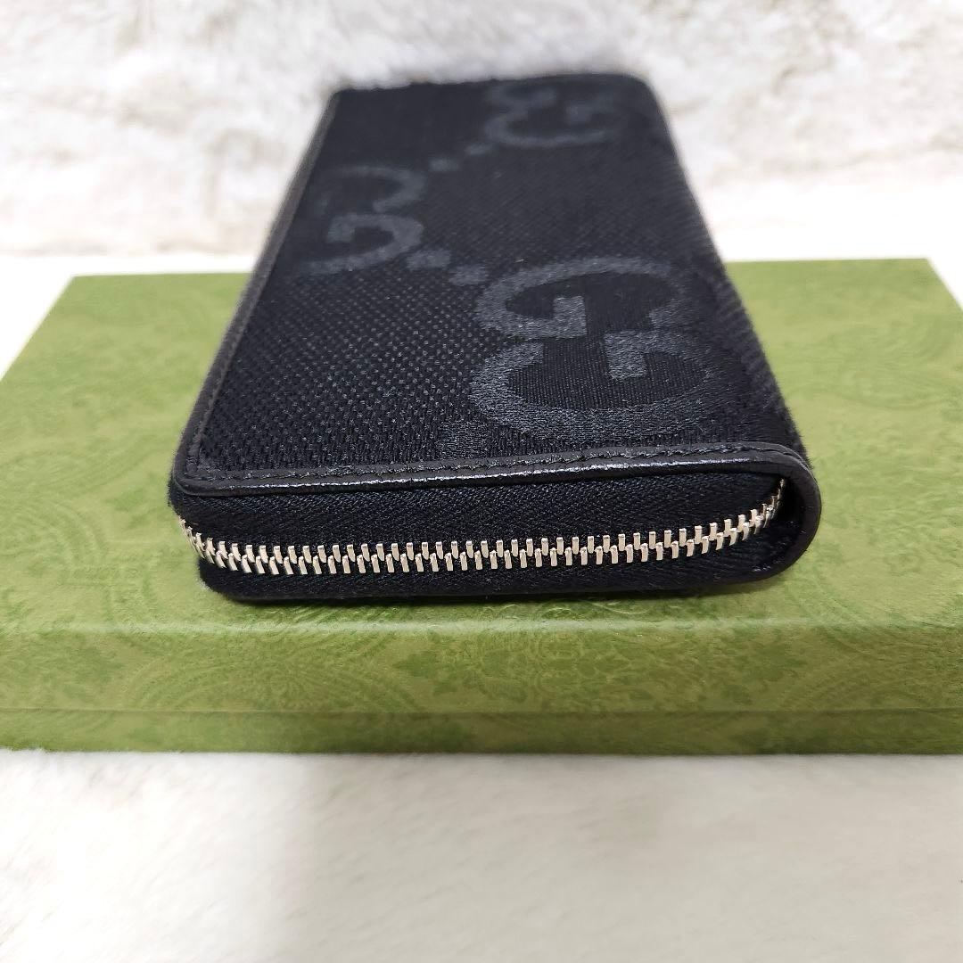 ✨新品同様 付属品完備✨グッチ 長財布 ラウンド キャンバス ジャンボGG 黒