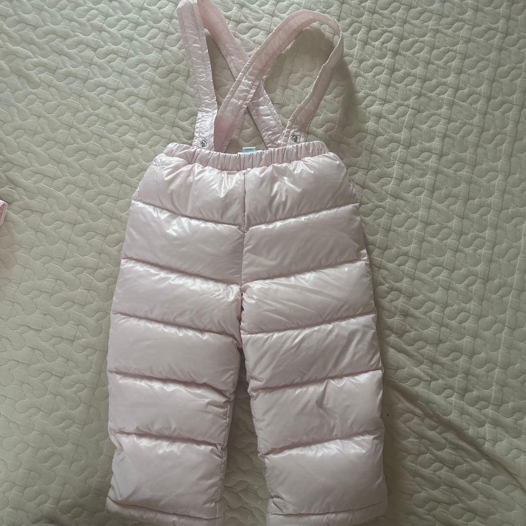 ラルフローレン ベビー スノーウェア 上下セット ピンク フード付 防寒