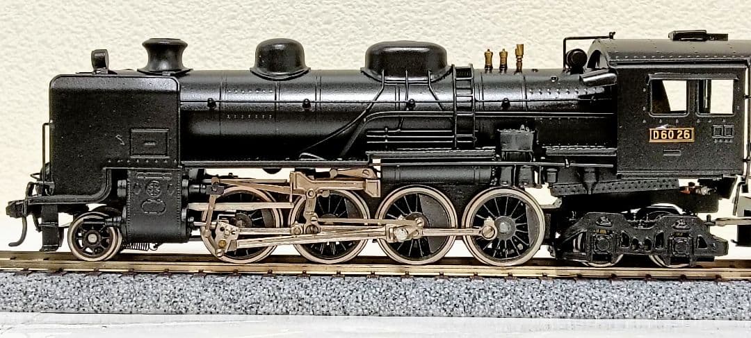 HOゲージ 宮沢模型 Ｄ60 蒸気機関車.カンモーター、メンテナンス済