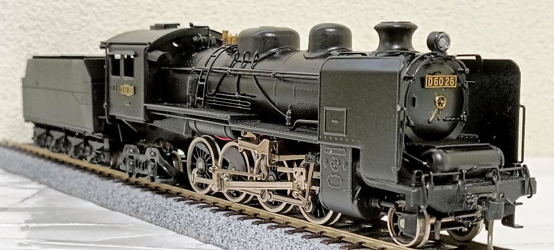 HOゲージ 宮沢模型 Ｄ60 蒸気機関車.カンモーター、メンテナンス済