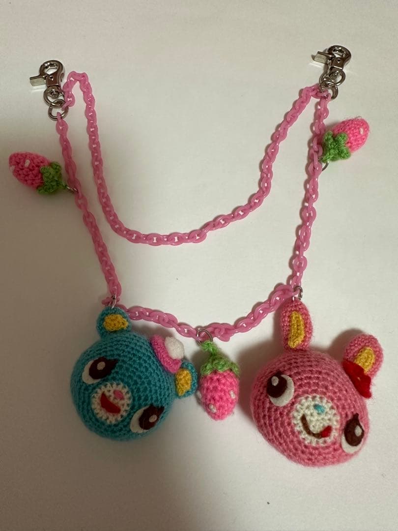 メゾピアノ　ミミポポ　ストラップ　mezzopiano 平成レトロ　ベリエ