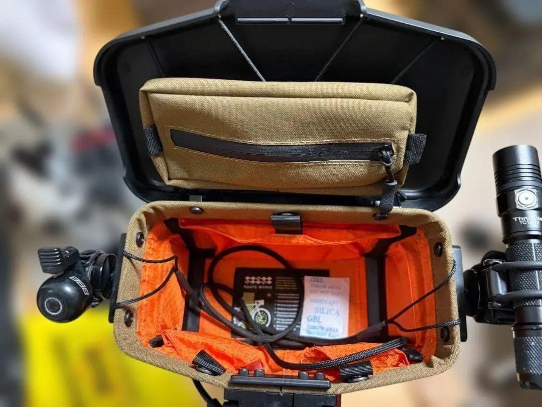 【美品】ROUTE WERKS ルートワークス ハンドルバーバッグ 31.8mm