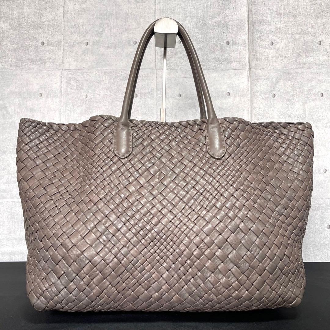 専用品FALORNI イントレチャート トープ レザー ハンドバッグ定19万 falorni（ファロルニ） トートバッグ F1805 メンズ レディース