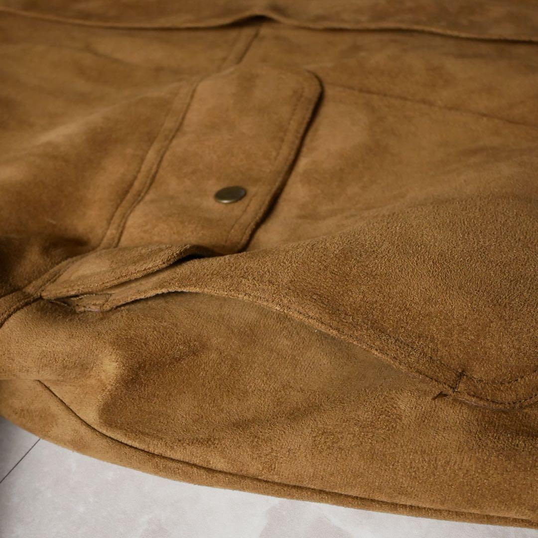 ユーロ A2 スエードレザージャケット キャメル XL - メルカリ