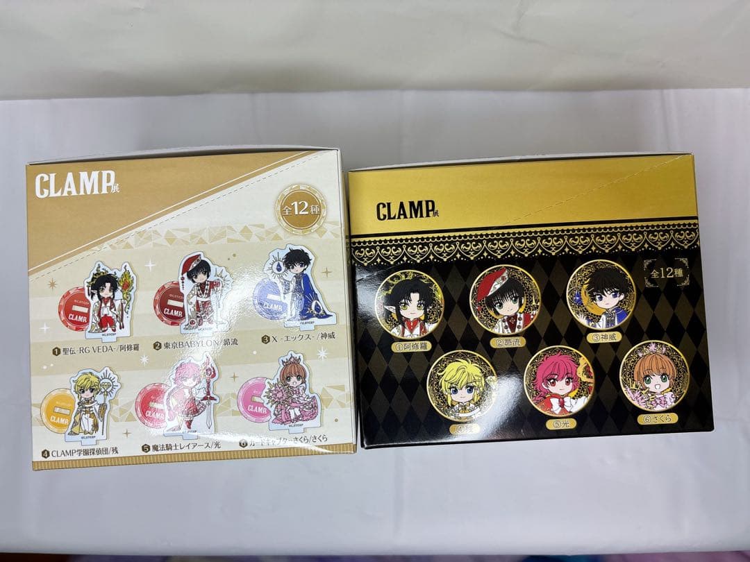CLAMP展　カンバッチ　ミニスタンド　コンプリート