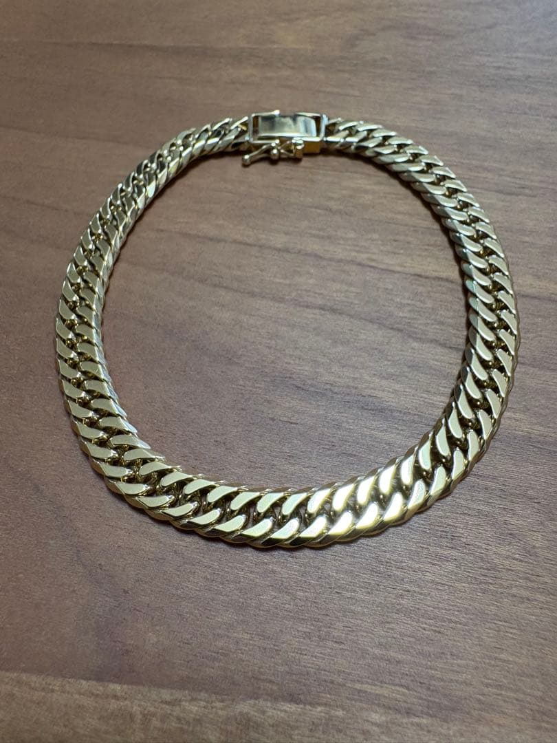 喜平ブレスレット K18 6面 ダブル 18.1g 17.5cm 造幣局刻印有り