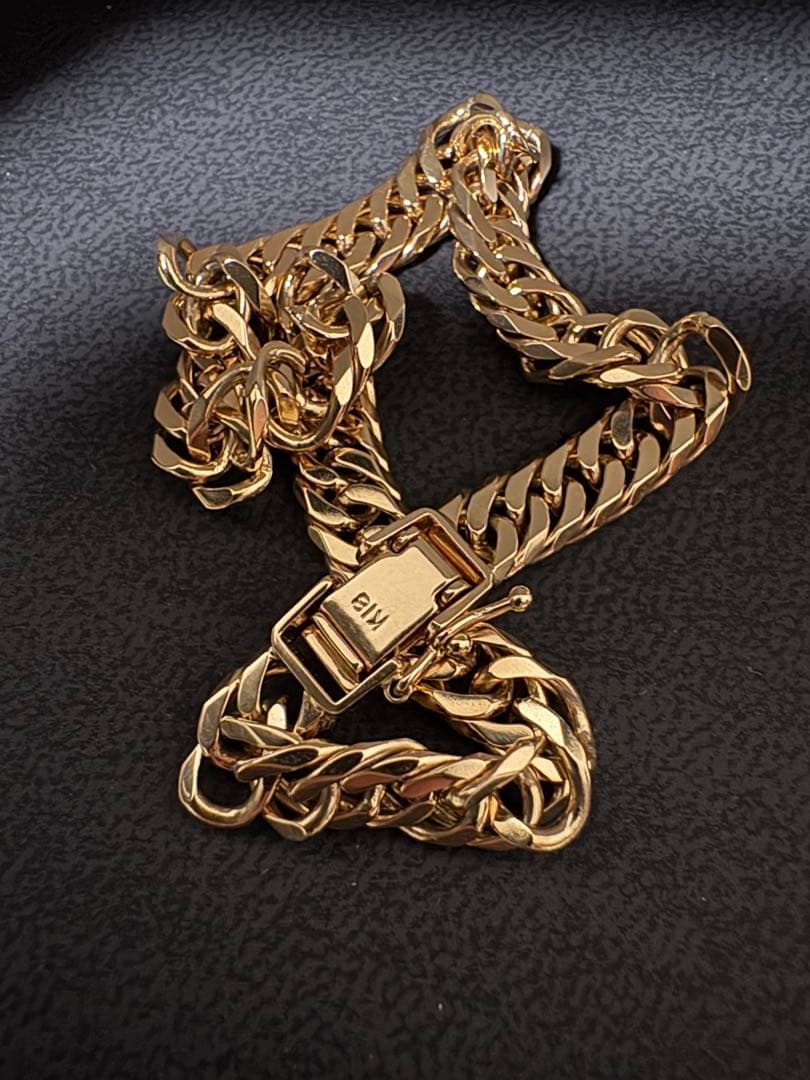 喜平ブレスレット K18 6面 ダブル 18.1g 17.5cm 造幣局刻印有り