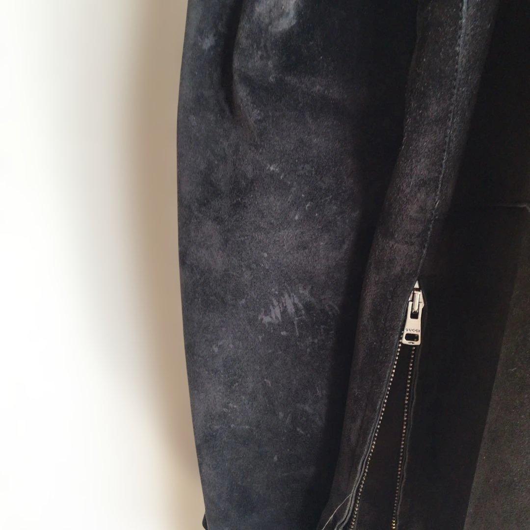 グッチGUCCI スウェード シングルライダース サイズ48 - メルカリ