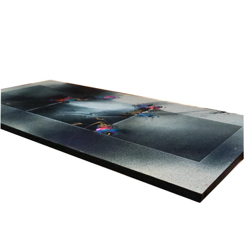 ☆高山洋夫☆砂地に描く『沈黙』のシリーズ アクリル画　肉筆　900X450