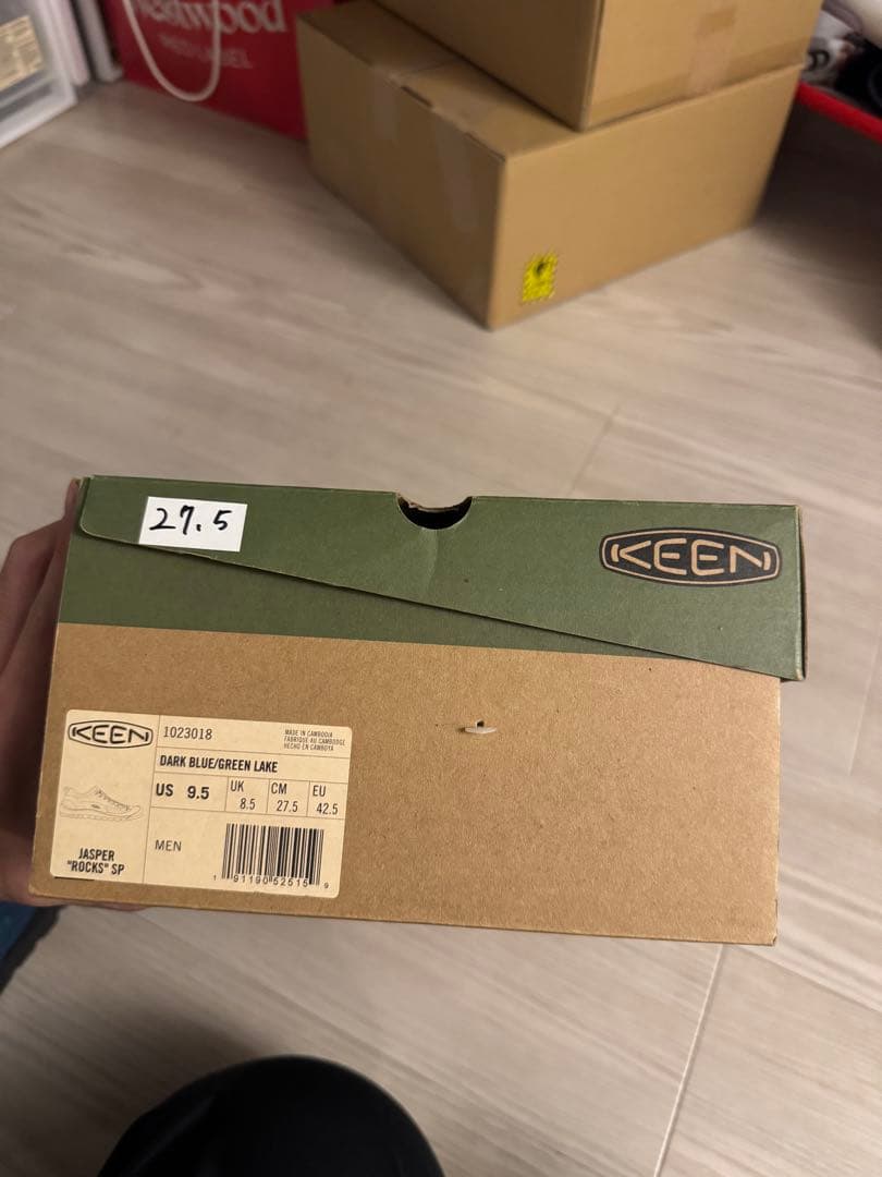 keen ジャスパー ロックス エスピー スニーカー 27.5cm グリーン