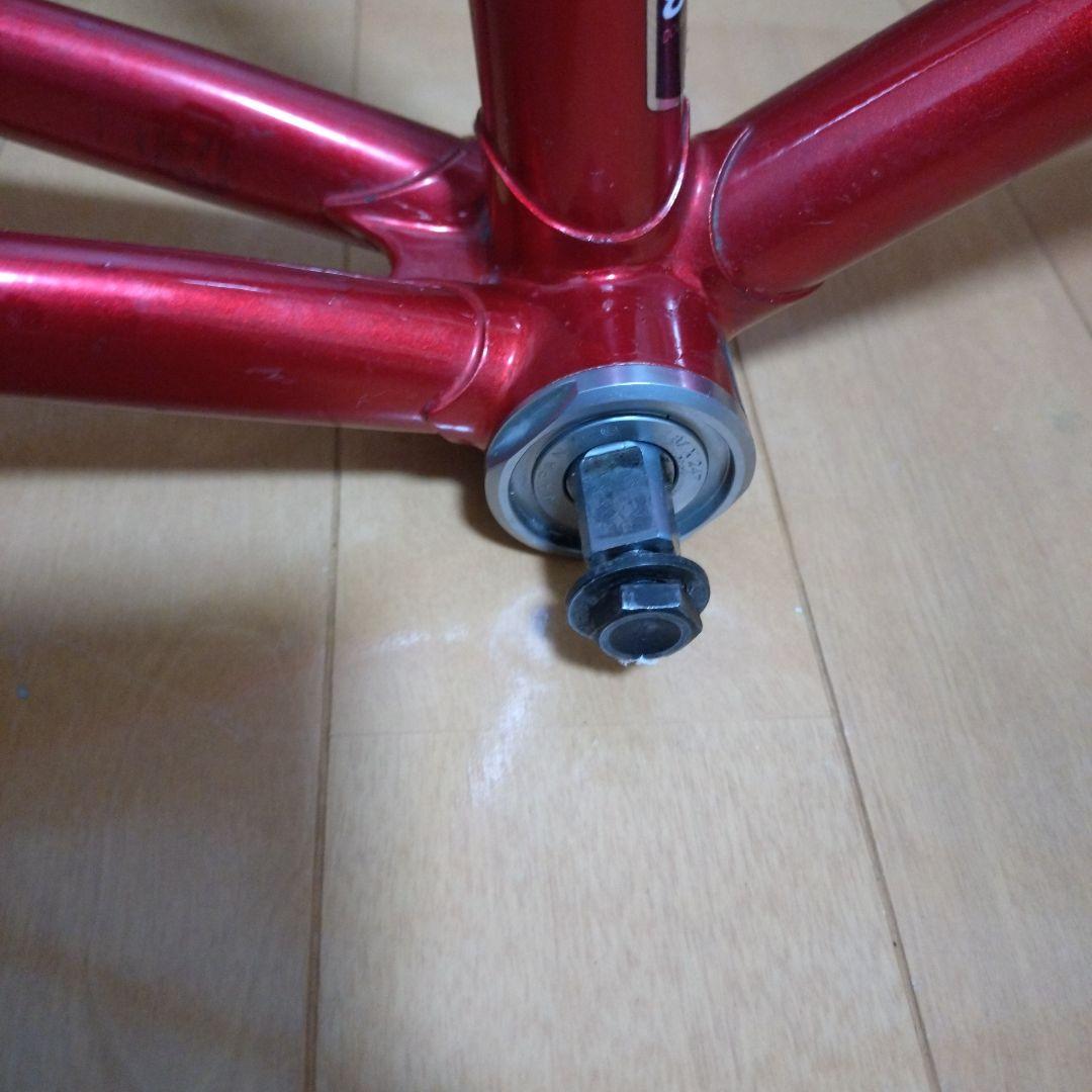 大きめ！競輪NJS認定 Panasonic ピストフレーム レッド - メルカリ