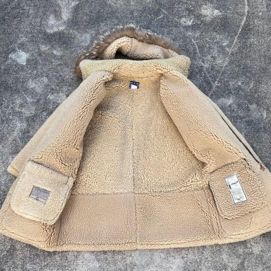 希少 美品 アヴィレックス B-7 ムートン アラスカンコート