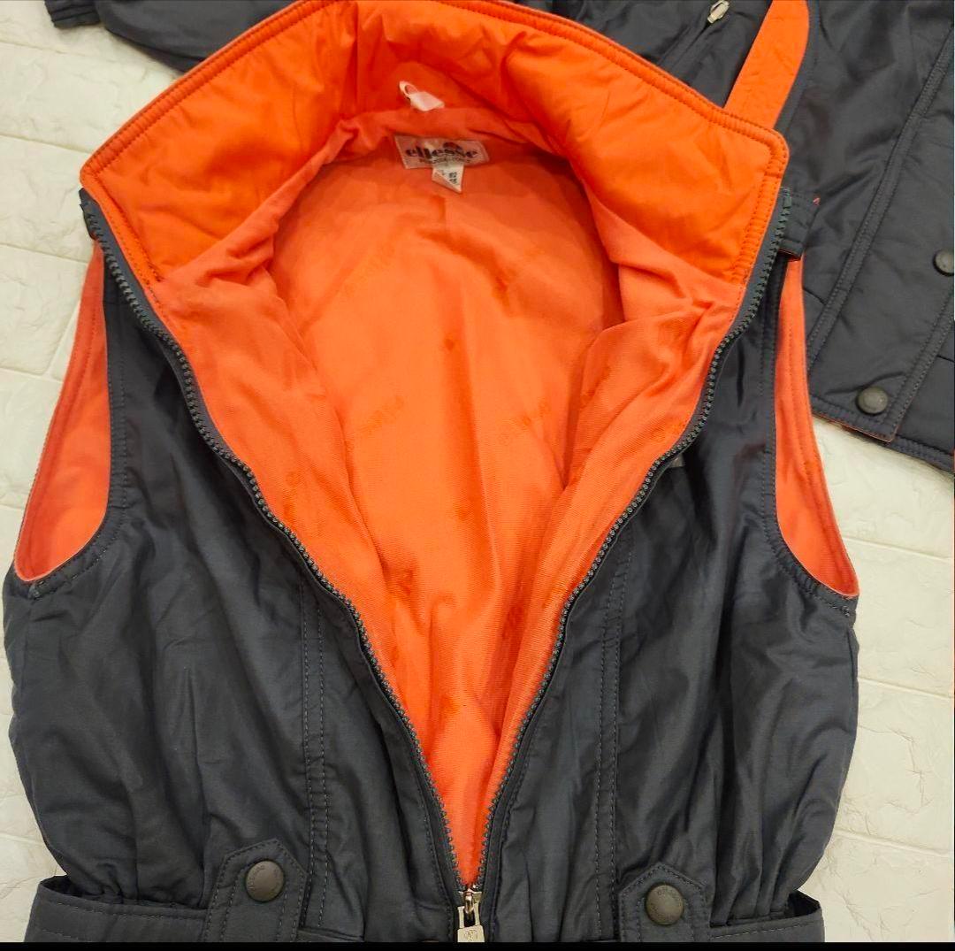 ellesse スキーウェア M グレー/オレンジ - メルカリ