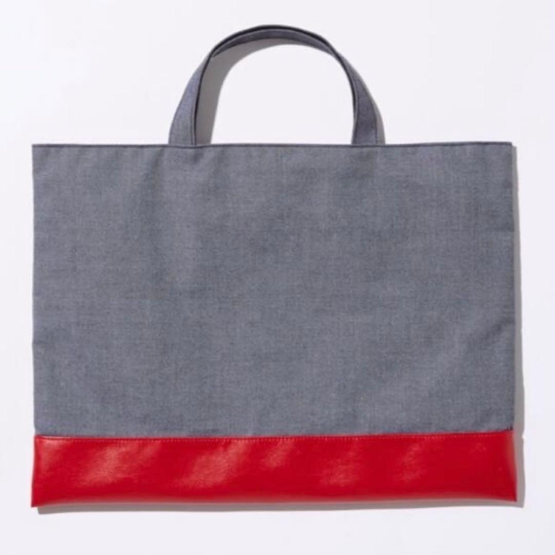 新品タグ付 ファミリア familiar レッスンバッグ デニムバッグ JALの