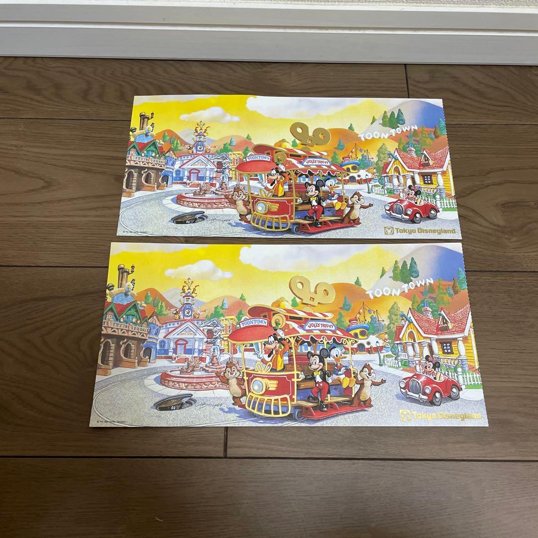 新品未開封 2セット トゥーンタウン オープン記念 ミッキーリング