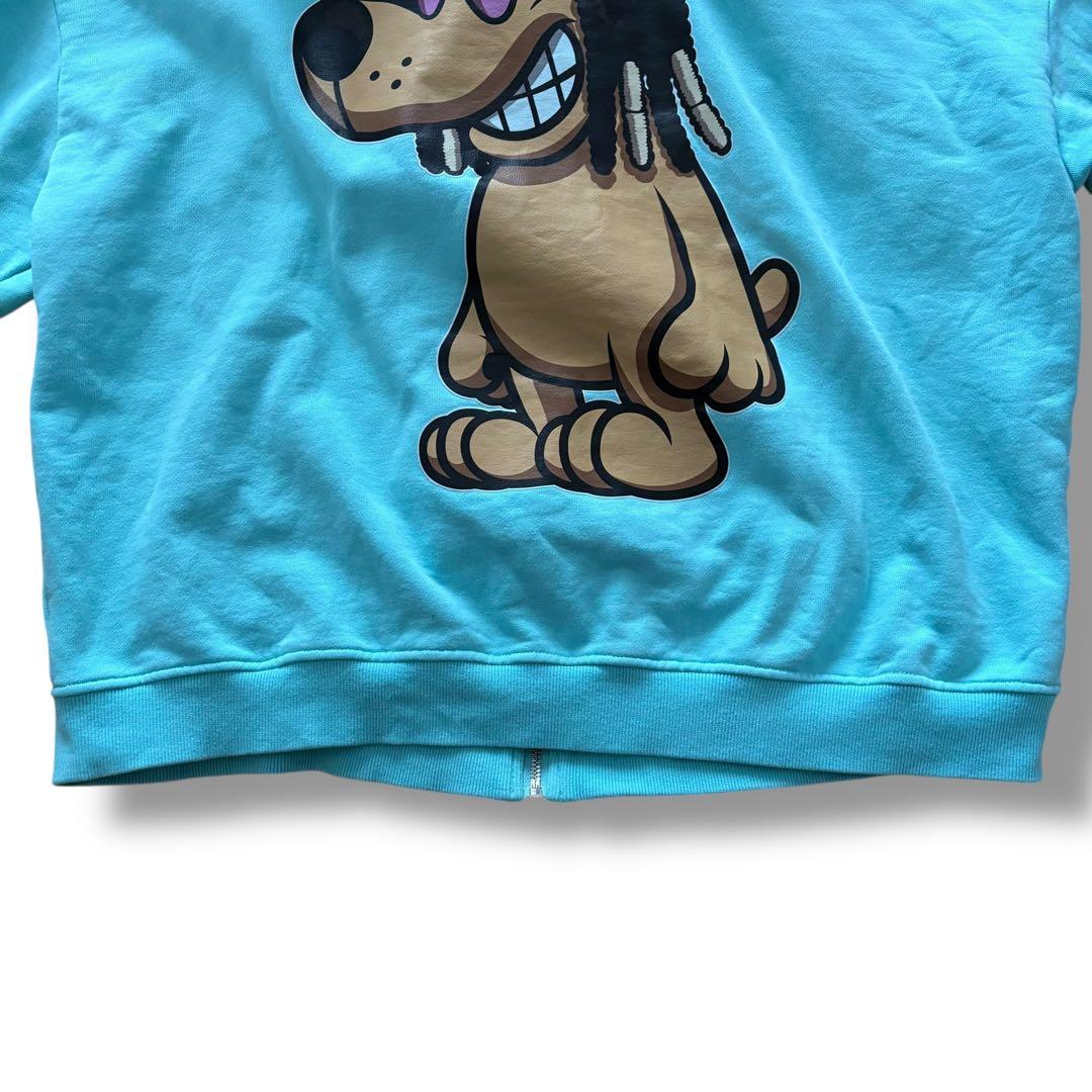 ナスティードッグ ジップアップ パーカー フーディー バックプリント