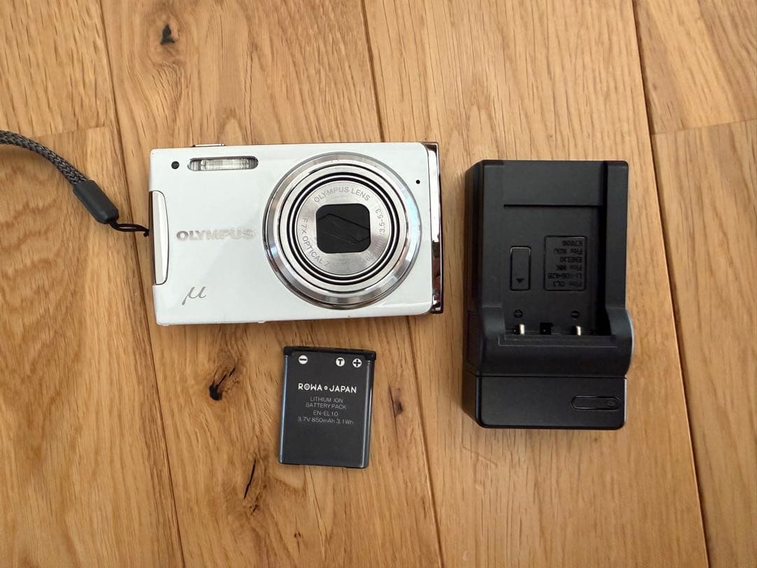 【動作確認済】OLYMPUS μ 1060 コンパクトデジタルカメラ　ホワイト Amazon | OLYMPUS デジタルカメラ μ1060 (ミュー) ホワイト μ1060 WHT