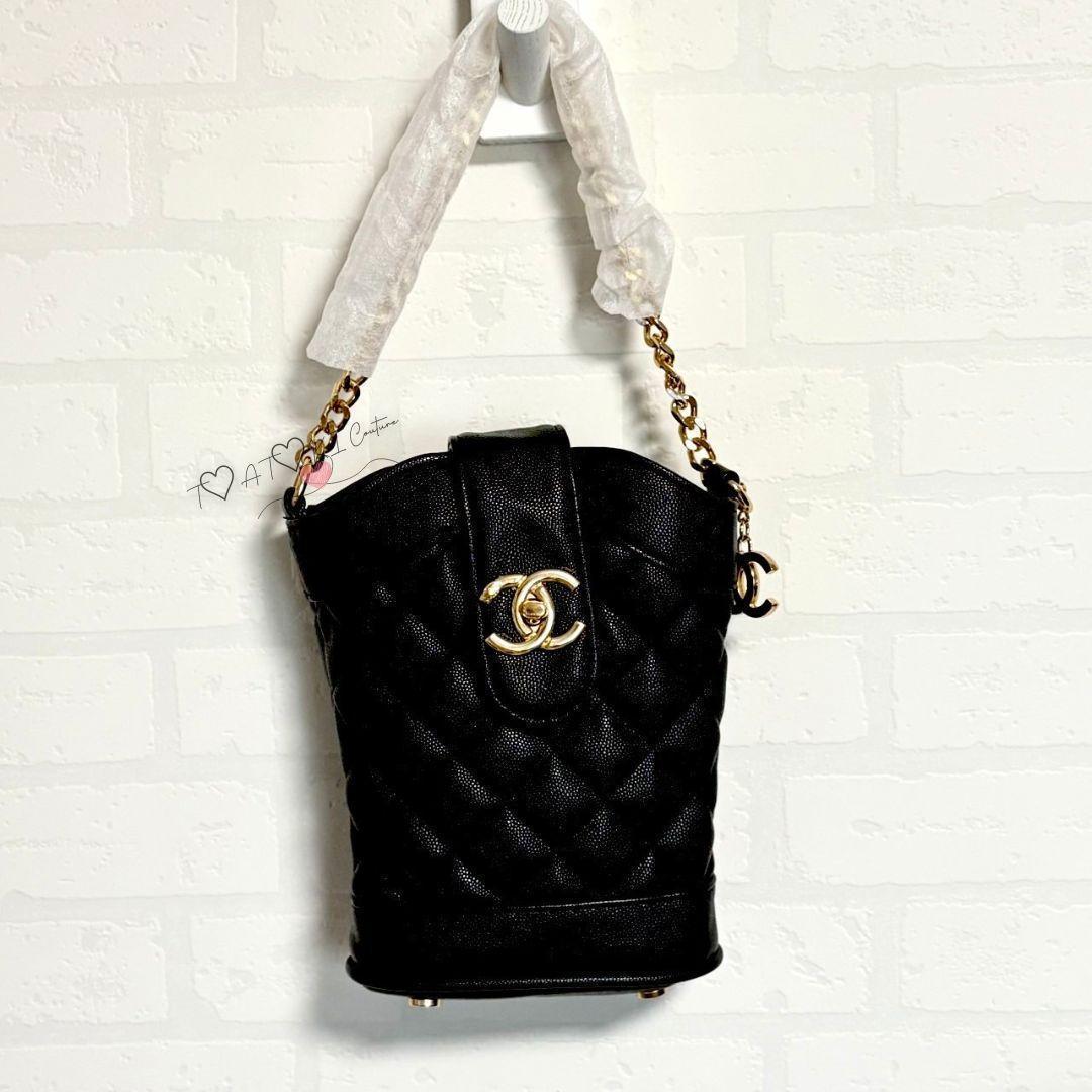 訳あり❤CHANEL❤非売品 ブラック キルティング ショルダーバッグ