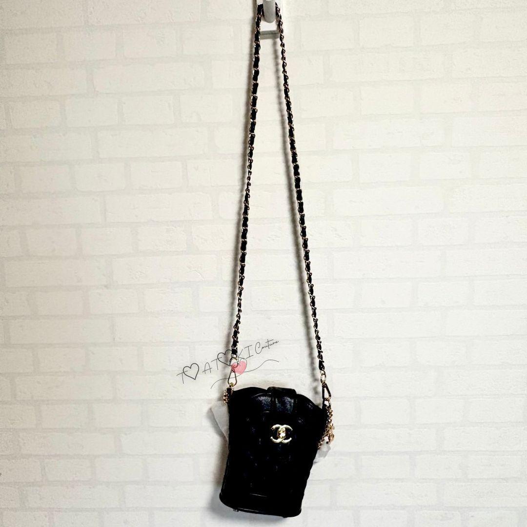 訳あり❤CHANEL❤非売品 ブラック キルティング ショルダーバッグ