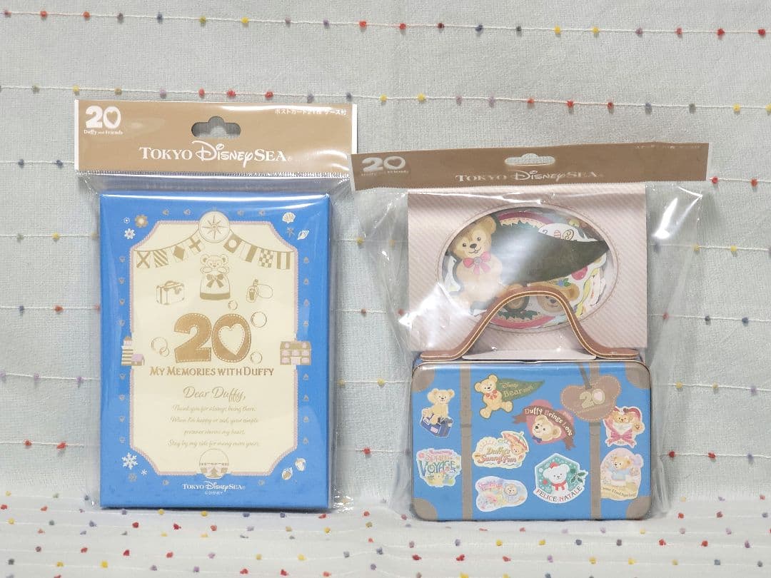ダッフィー 20周年記念 ポストカードセット ステッカーセット東京ディズニーシー 東京ディズニーシー ダッフィー＆フレンズ ポストカード 2枚 シール付