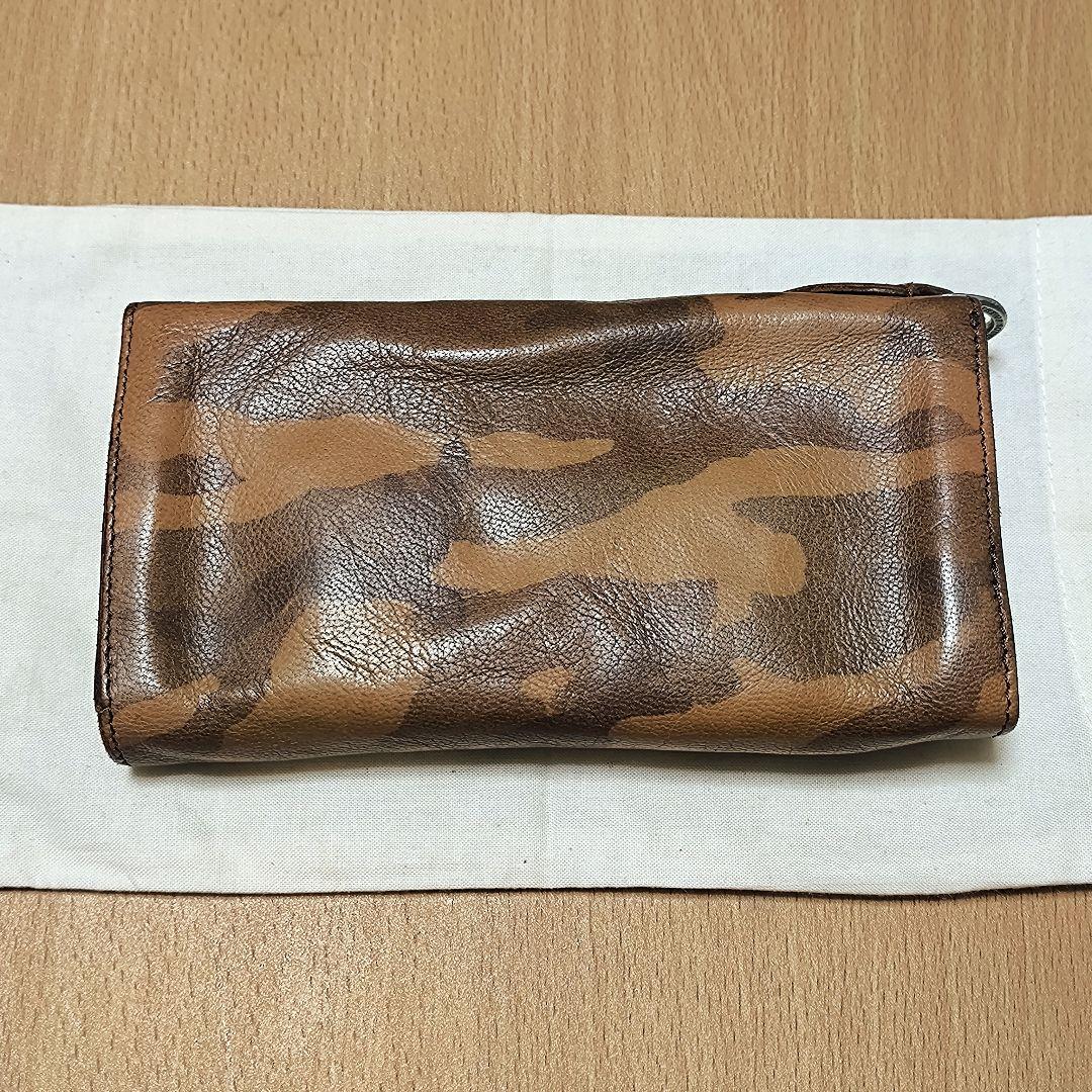 廃盤品 シンパシーオブソウル アナック ウォレット 迷彩 長財布 山羊革