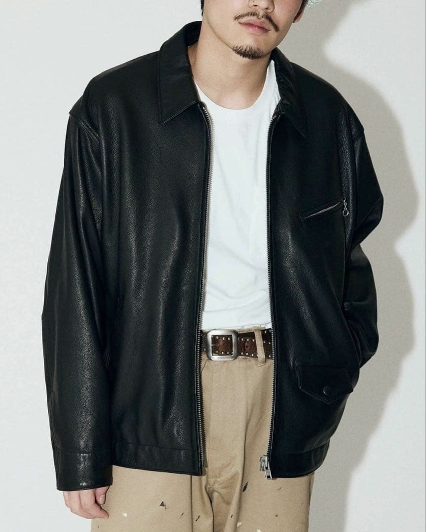 ジャーナルスタンダード／ゴートレザー／ライダースジャケット／ブラック／M JOURNAL STANDARD（ジャーナルスタンダード） 革ジャン ライダース