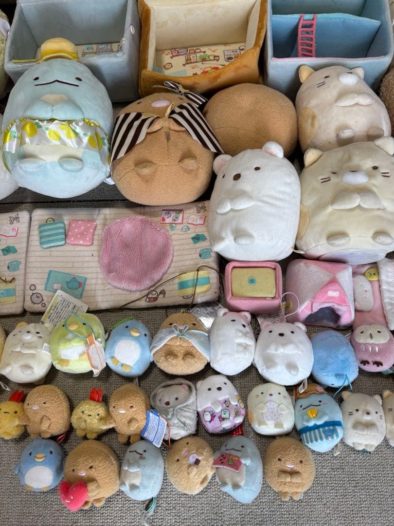 すみっコ　てのりぬいぐるみ　家具　ハウス　64体まとめ売り