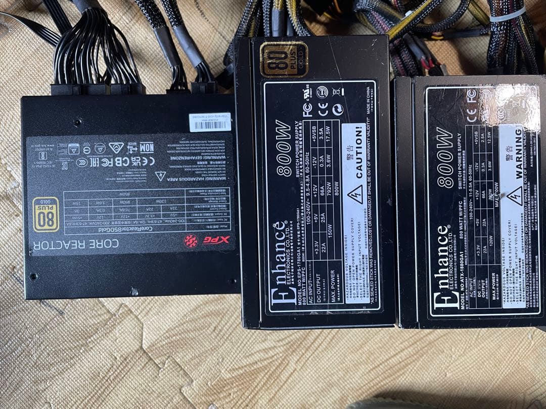 29/1-A 10 電源ユニット800-850Wx 10個セット