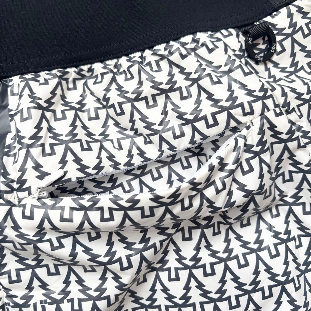 22年】PGG ピージージー ナイロンタフタ×高通気フリーススカート ツリー柄