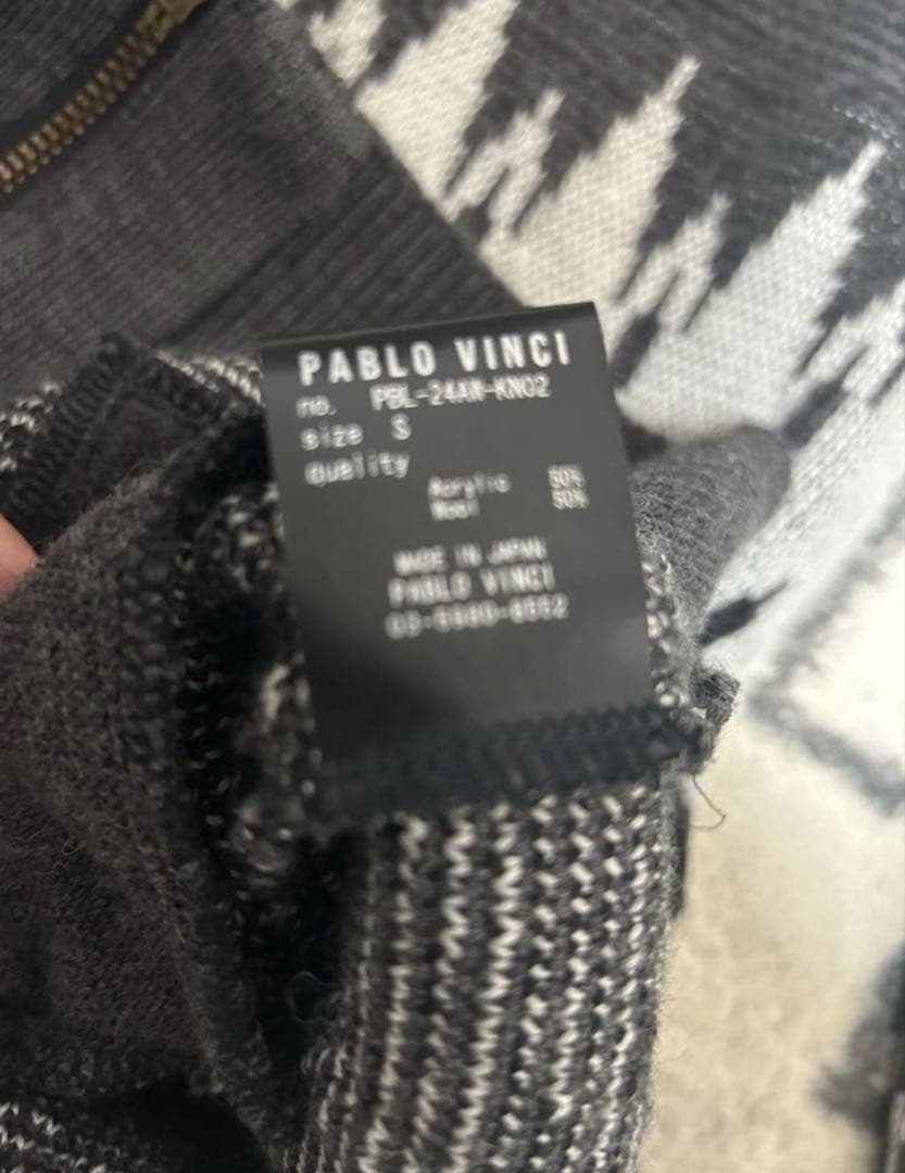 PABLO VINCI / Zip Knit Cardigan サイズS