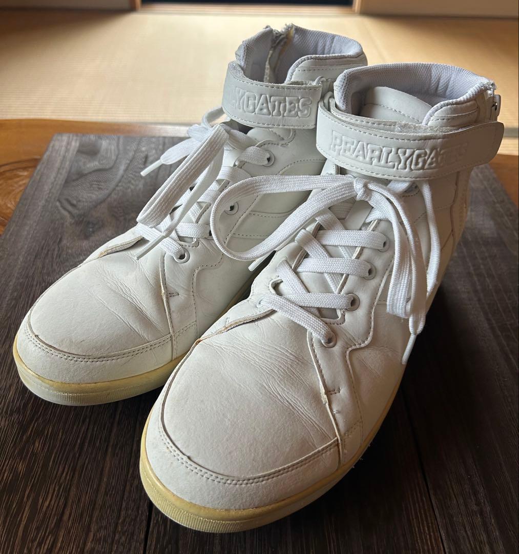 PEARLY GATES ゴルフシューズ ホワイト PEARLY GATES (パーリーゲイツ) ゴルフシューズ レディース SIZE 23.5