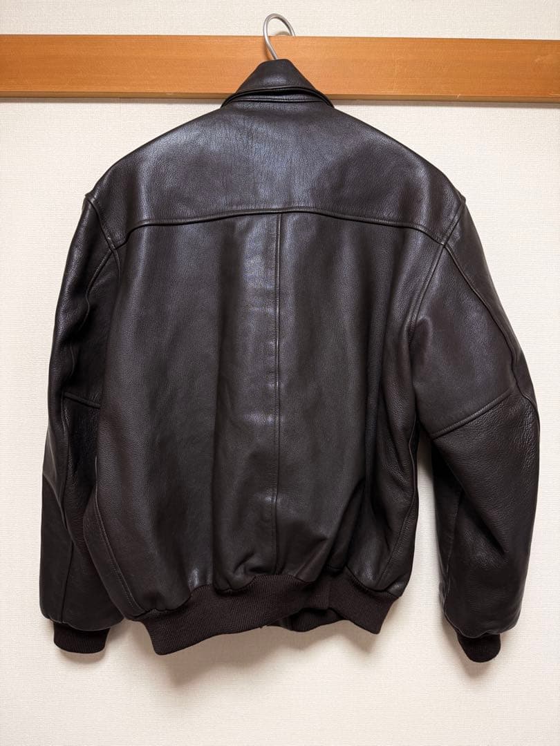 【えいごー】70S L.L.Bean ゴートスキン A-2 レザー