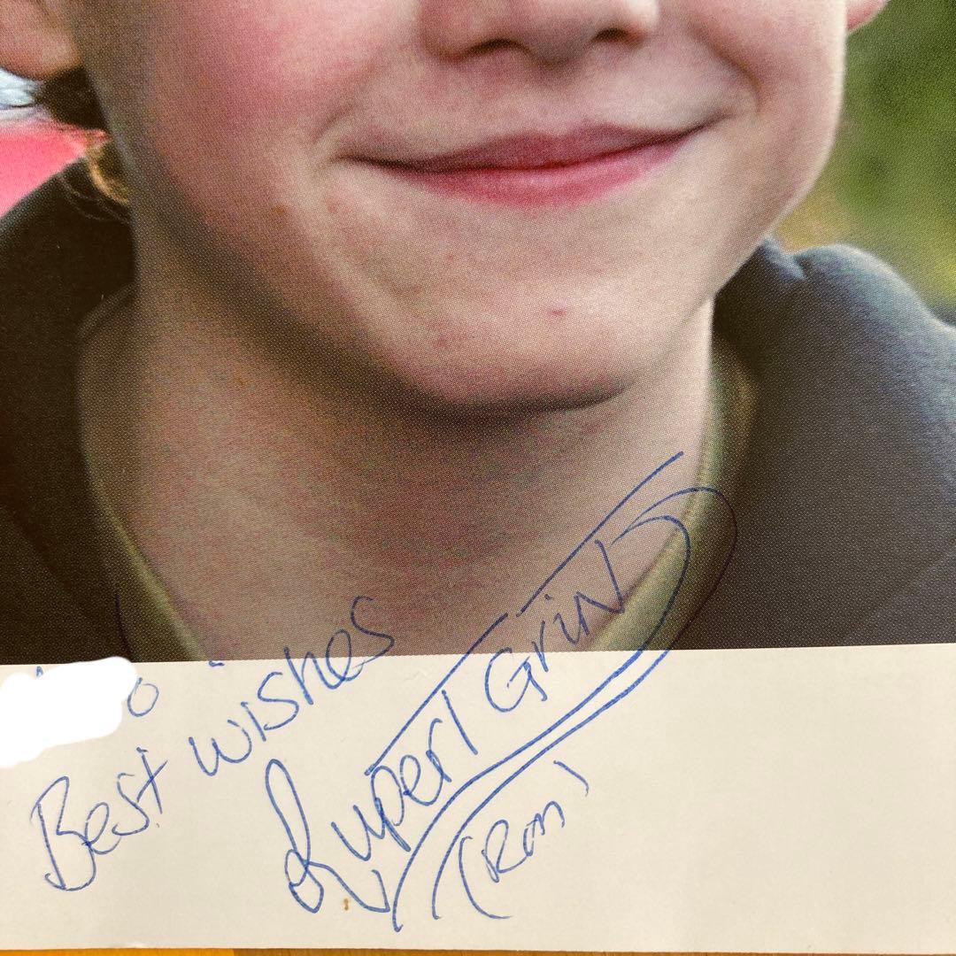 ハリーポッター＊ロン役＊ルパートグリント＊直筆サイン＊ファンレター