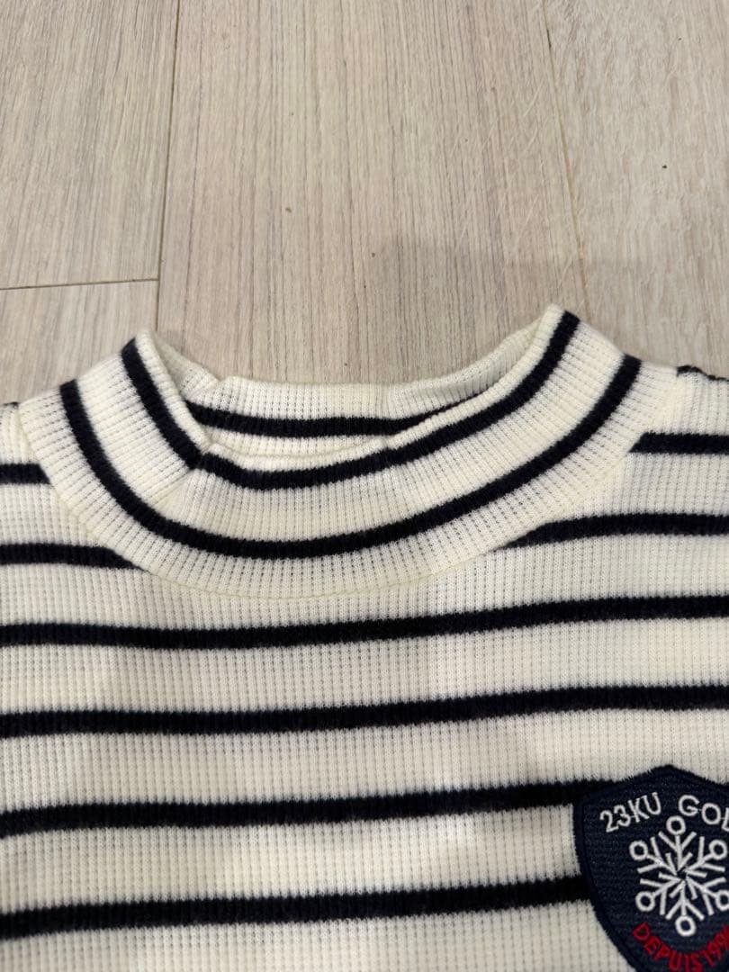 23区 GOLF ボーダー ニット 長袖 メンズ M ゴルフウェア 日本製 23区