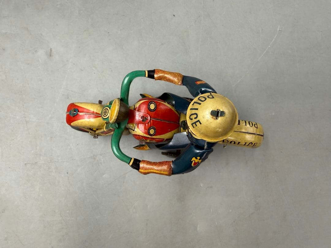 青柳商店ブリキ　POLICEPATROLMOTORCYCLE 警察バイク レトロ