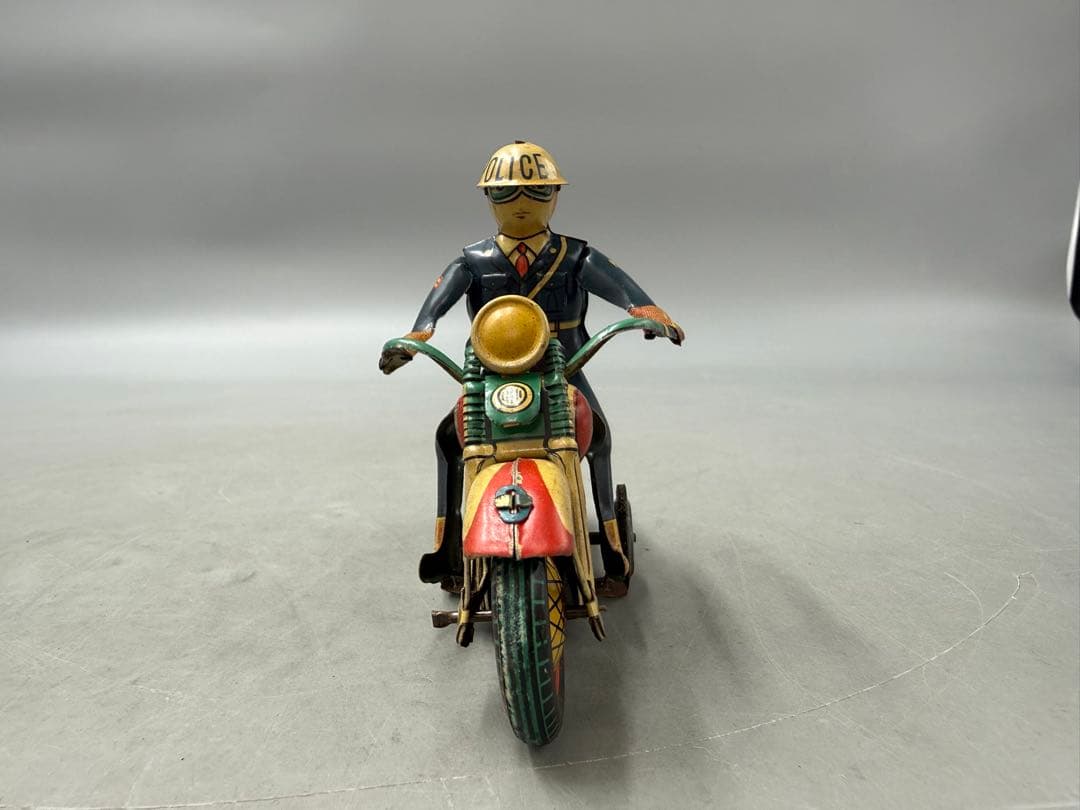 青柳商店ブリキ　POLICEPATROLMOTORCYCLE 警察バイク レトロ