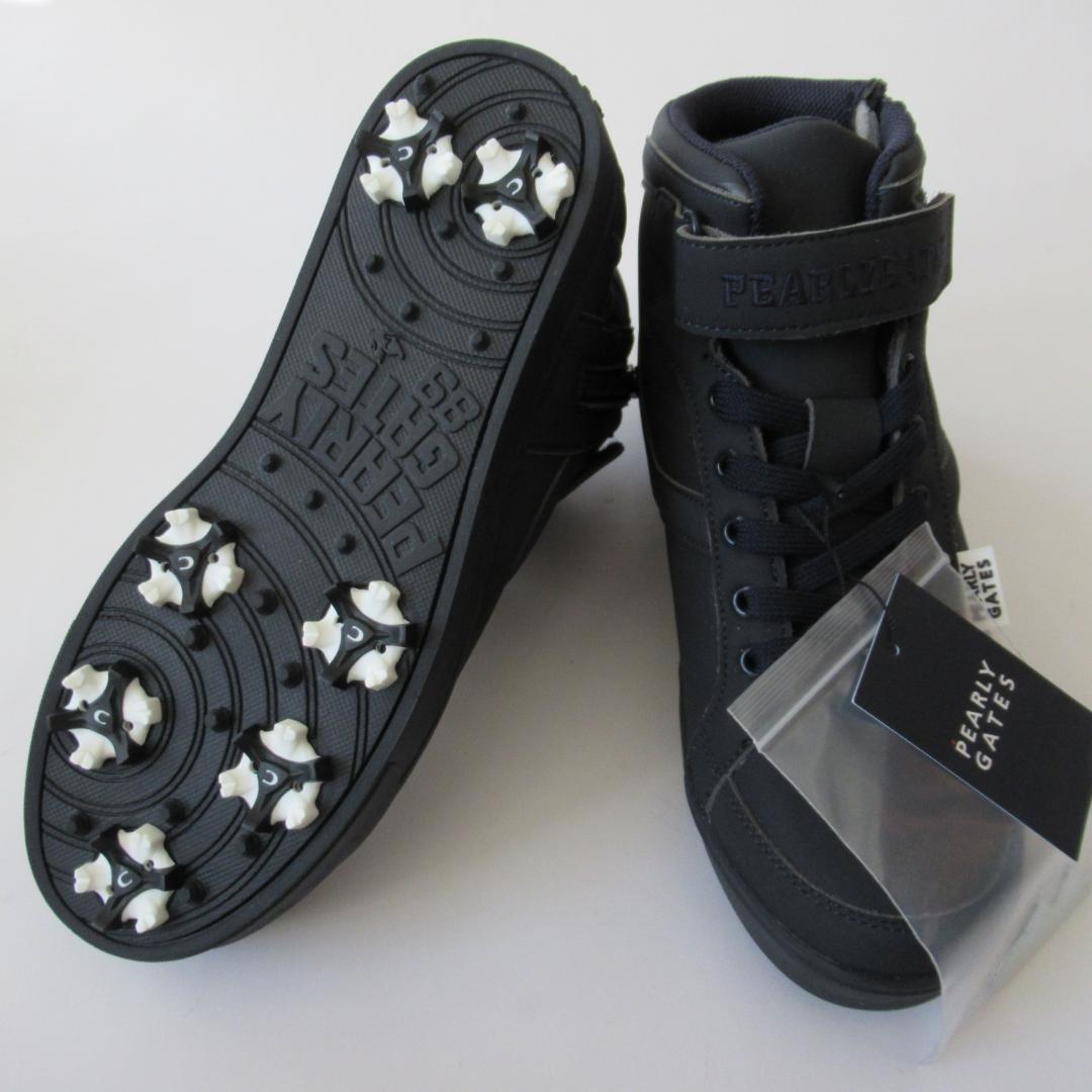 パーリーゲイツ新品濃紺 ソフトスパイク ゴルフシューズ 23.0ｃｍ No.2