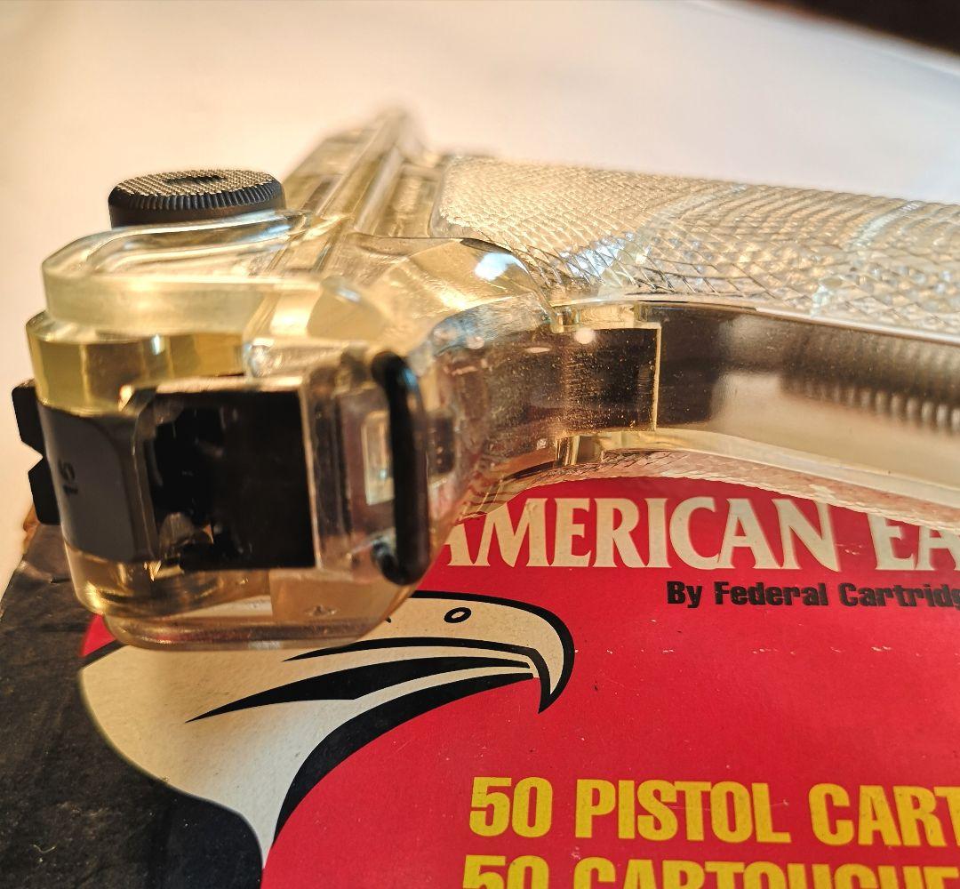 タナカ限定ルガ—Ｐ08 シ—スルーモデル4インチ ブロ—バックガスガンプラ製