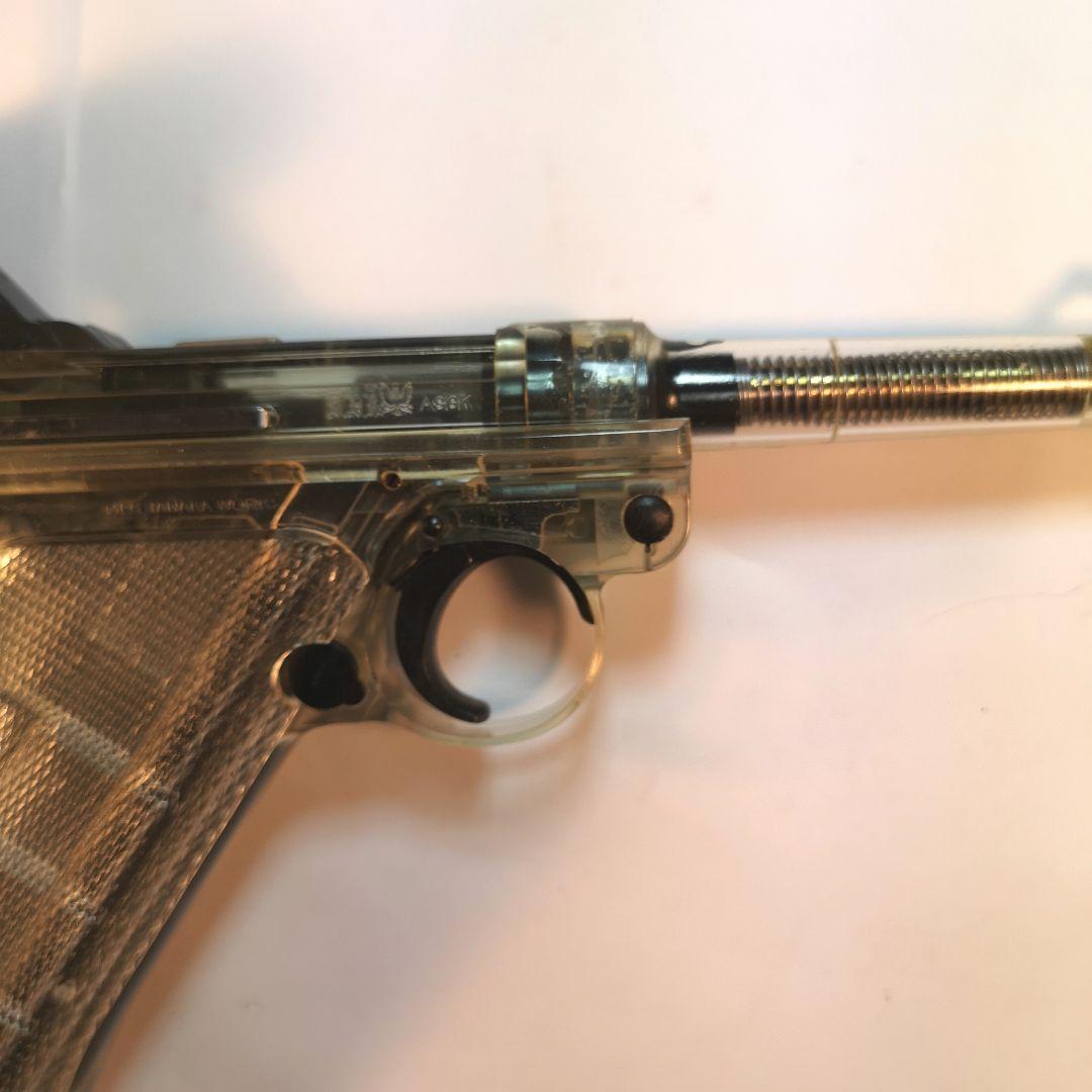 タナカ限定ルガ—Ｐ08 シ—スルーモデル4インチ ブロ—バックガスガンプラ製