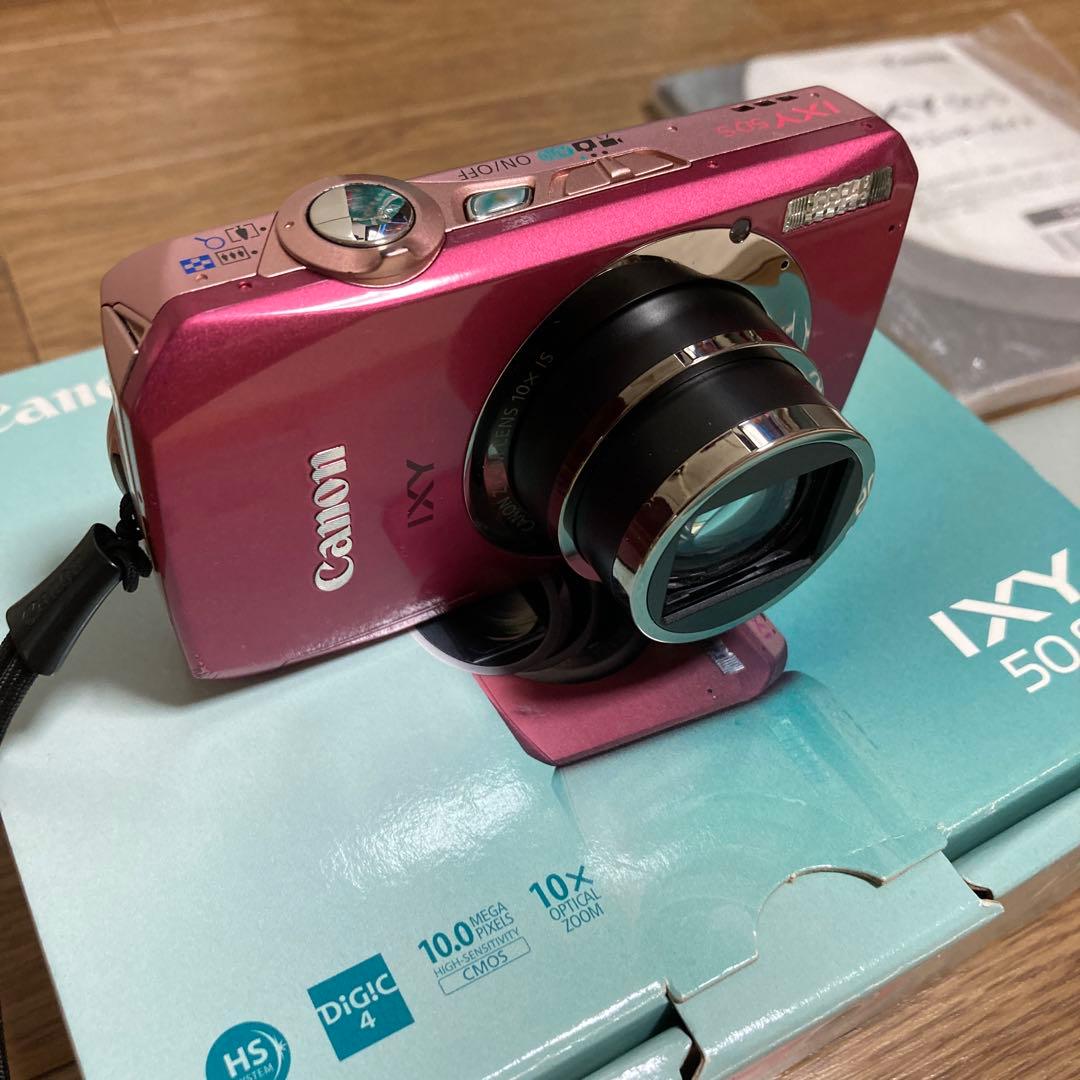 Canon IXY50S ピンク デジタルカメラ コンデジ 動作確認済み - メルカリ