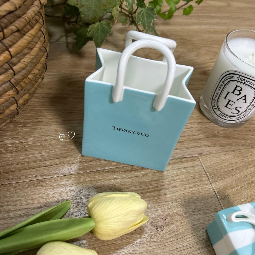 ティファニー ショッパー ショッピングバッグ オーナメント 陶器