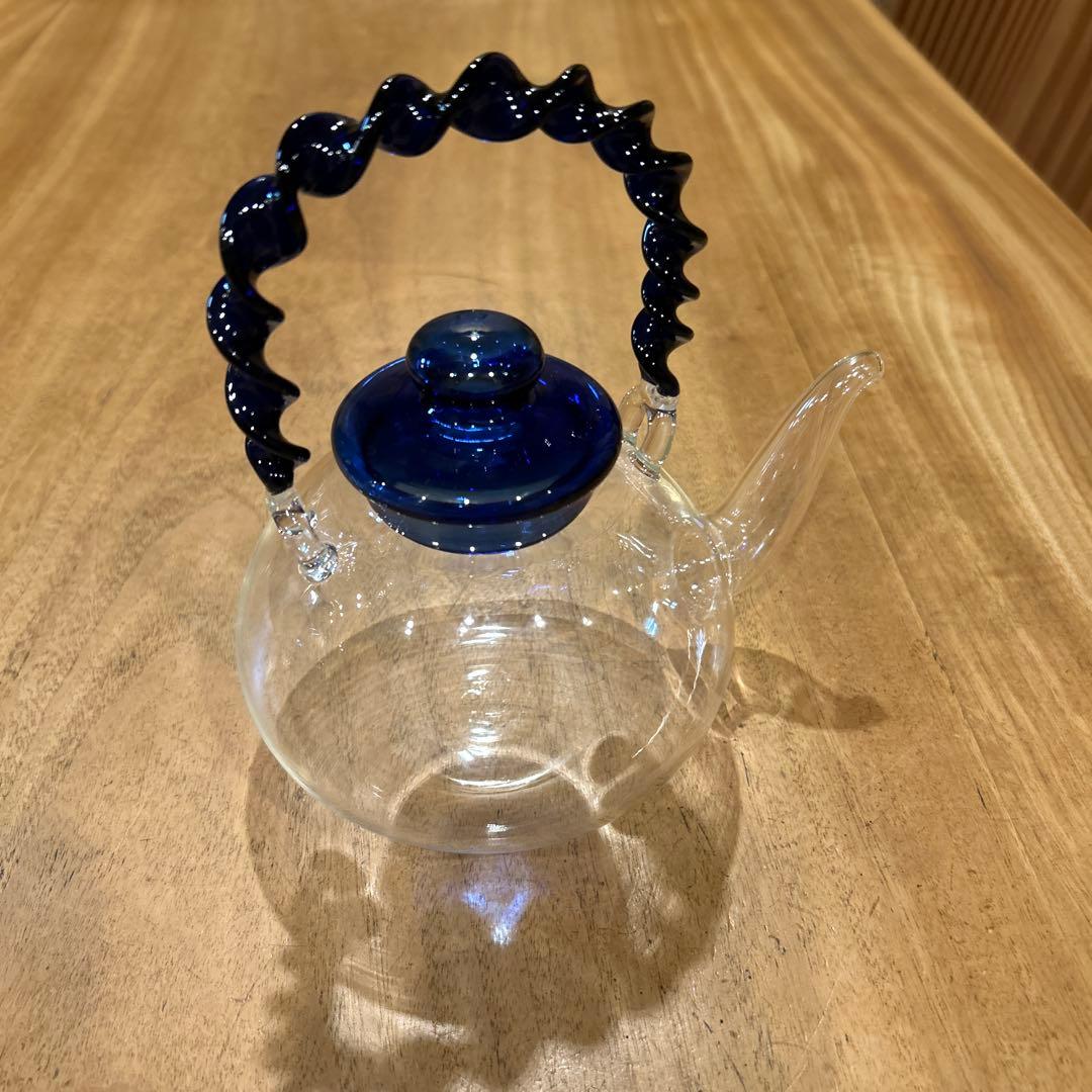 長崎ガラス 藍 ねじり手付 ちろり 二合 - メルカリ