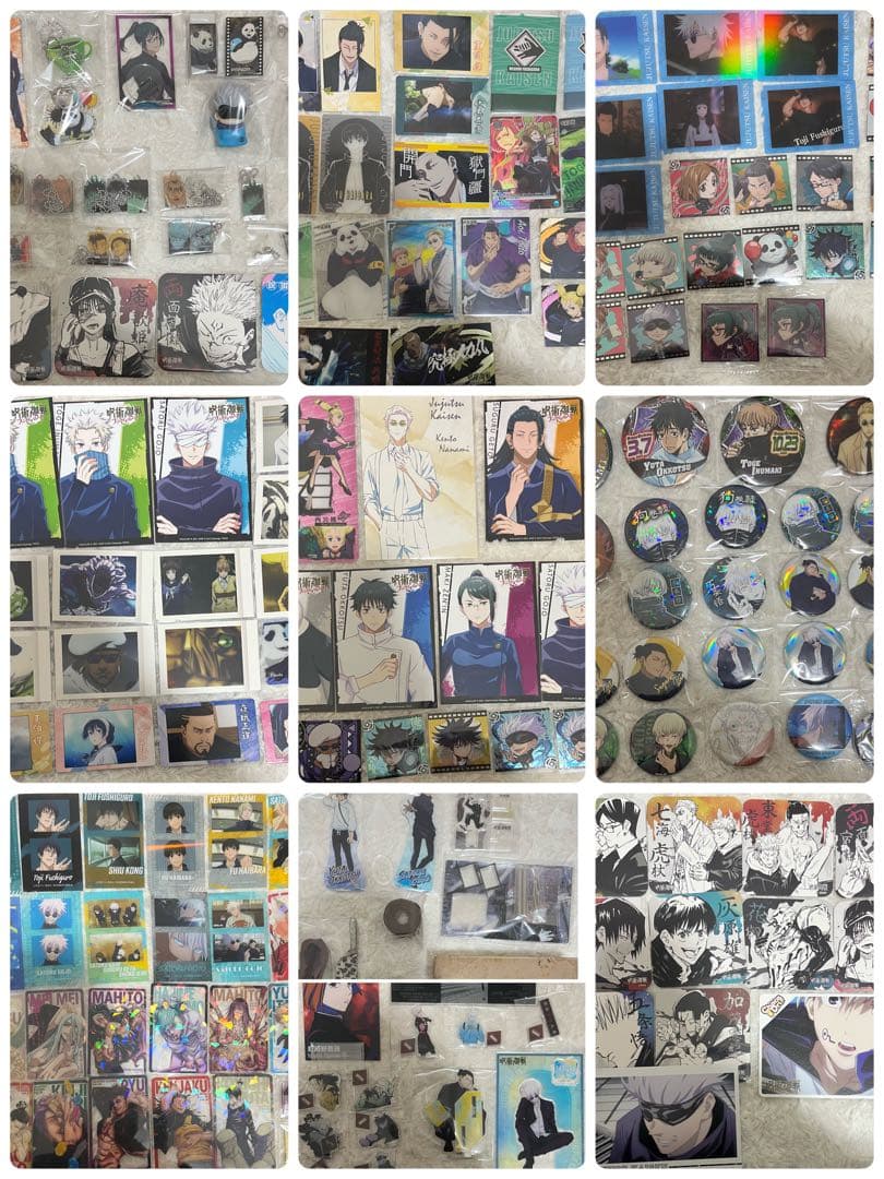 呪術廻戦 グッズ まとめ売り アクスタ 缶バッジ コースター カード 多数