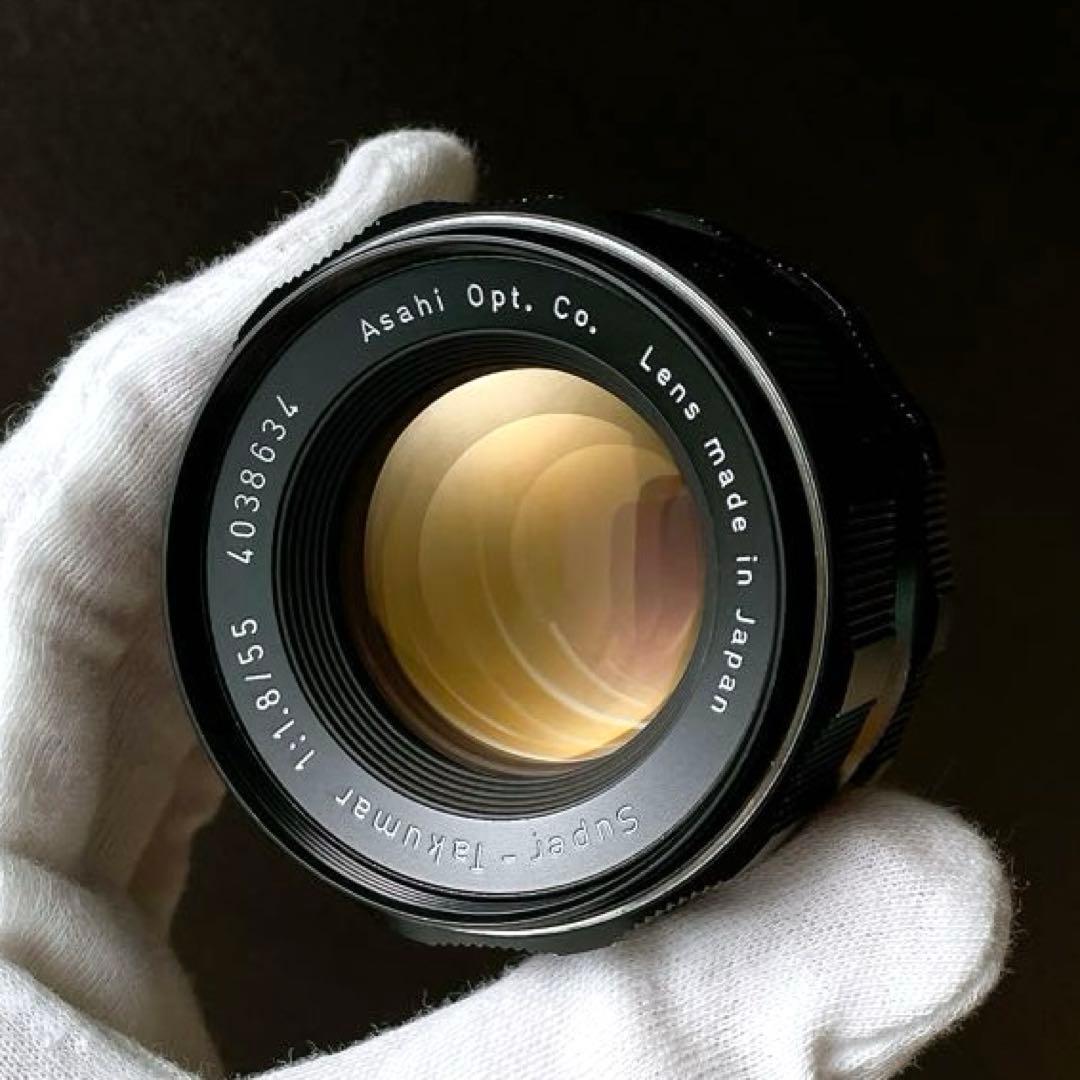 虹色フレア】Super Takumar 55mm f1.8 整備済 m42 - メルカリ