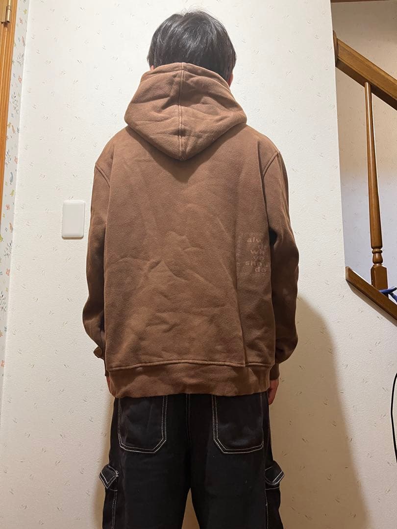 オールウェイズ always 茶色 パーカー メンズ M スケーター - メルカリ