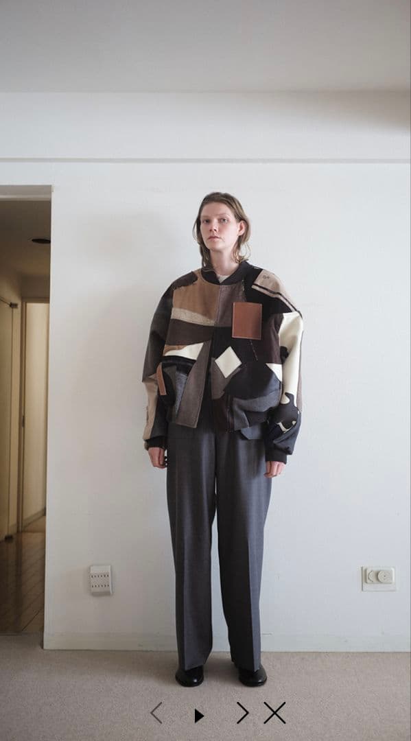 M*0様 SUNSEA 23AW Mix-up Derby Blouson - メルカリ