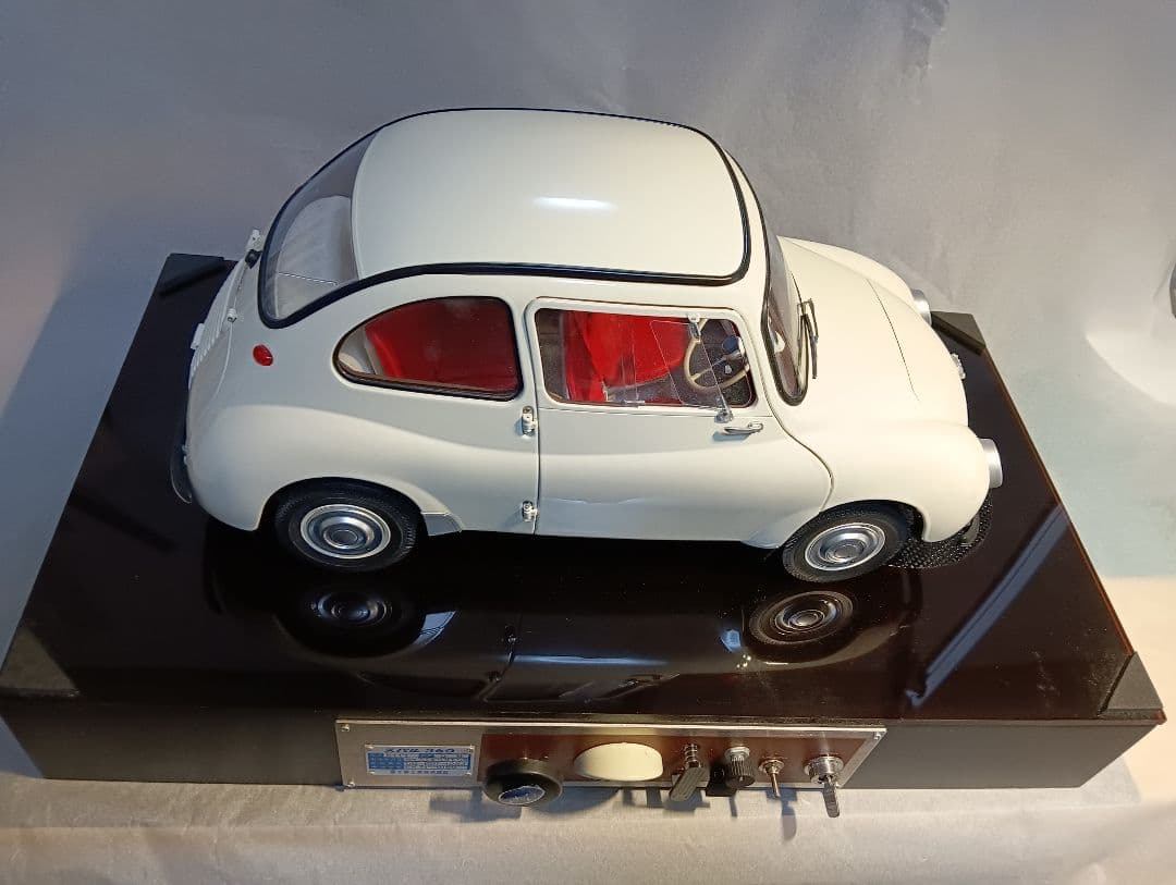 Hachette「スバル360をつくる」完成品1/8＋記念キーホルダー等