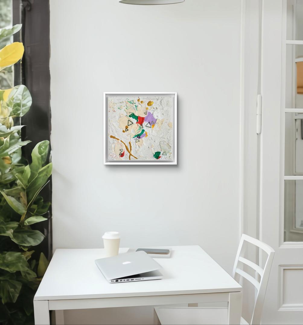 アフタヌーンティー / テクスチャーアート 18×18㎝ S0 原画1点のみ